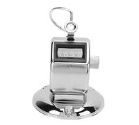 Sonew Contador Clicker Contadores Manuales Precisos de 4 Dígitos con Letras Claras y Elegante Carcasa de Metal para Inventario de Personas y Mercancías
