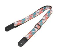 Sonew Correa de Ukelele, Cinturón de Nailon con Extremos de Cuero, Kit de Accesorios para Instrumentos Musicales para Mayor Comodidad y (Estilo 2)