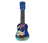 Sonew Diseño De Dibujos Animados De Ukelele Para Niños Juguete De Instrumento Musical De 4 Cuerdas Para Educación Temprana - Rojo (BLUE)