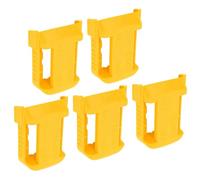 Sonew Estante de Almacenamiento de Batería de Litio Amarillo de 5 Piezas para Soporte de Fijación con Ranura para Cinturón para Facilitar su Transporte (Yellow)