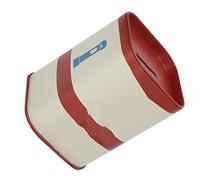 Sonew Estuche de Eliminación de Gran Capacidad con Cubierta de Hierro Desmontable para Barbería y Peluquería, Caja de Almacenamiento Segura y Reutilizable (rojo)