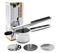 Sonew Exprimidor Manual de Patatas y Exprimidor de Frutas de Acero Inoxidable para una Fácil Extracción de Sandía, Naranja y Más Herramientas de Cocina