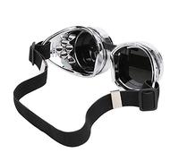 Sonew Gafas de Sol Vintage Steampunk de Doble Capa para Decoración de Fiesta con Cinturón en Bronce (#1) (#1) (#4)