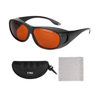 Sonew Gafas Protectoras de Seguridad Láser, Gafas de Seguridad Rojas OD4 + OD6 + 190-540nm 800-1700nm Gafas de Protección de Seguridad Laboral Gafas Protectoras Visual de Los Ojos