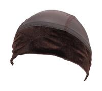 Sonew Gorro Ancho con Sujeción para Peluca, Diadema Antideslizante de Terciopelo, Gorro Ajustable con Malla Transpirable para Quimioterapia, Pelucas de Encaje Completo para Adelga (BROWN)