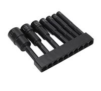 Sonew Juego de Mandril de Enchufe Hexagonal de 7 Piezas/4 Pulgadas de Diámetro E4 E5 E6 E8 E10 E12 E14 - Herramienta de Llave de Tornillo Antirrobo