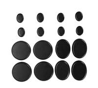 Sonew Juego de piedras calientes, 16 piezas, juego de piedras calientes negras para cara y cuerpo, masaje corporal, terapia corporal, alivio del dolor, relajación muscular