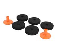Sonew Kit de Almohadillas de Fieltro de 7 Piezas, Accesorios de Platillos de Fricción para un Rendimiento Mejorado, Rojo y Naranja (50 mm (WC75))
