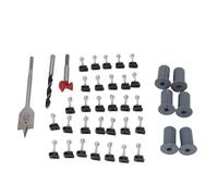 Sonew Kit de Enrutamiento de Cables con Ojales de Pared de Silicona, Brocas de -Pulgadas y 5/16 Pulgadas, 30 Clips de Alambre de Acero para una Instalación Ordenada del Cableado de Paso de Pared en