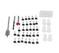 Sonew Kit de Enrutamiento de Cables con Ojales de Pared de Silicona, Brocas de -Pulgadas y 5/16 Pulgadas, 30 Clips de Alambre de Acero para una Instalación Ordenada del Cableado de Paso de Pared en