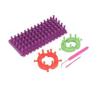 Sonew Kit de Tejido de Ganchillo, Herramienta de Tejido Ligera y Desmontable para Bufandas, Sombreros y Calcetines