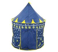 Sonew La Carpa de los Niños Portátiles Juega con Configuración Rápida y Diseño Plegable | Tienda de Castillo de Princess de Tela Oxford para Diversión Interior y Exterior - Blue Playhouse para Niños