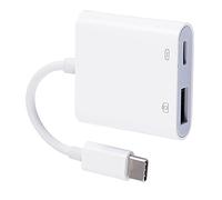 Sonew Lector de Tarjetas de Memoria Versátil Tipo C a OTG USB3.0 con Puerto de Carga para Teclado, y Dispositivos USB