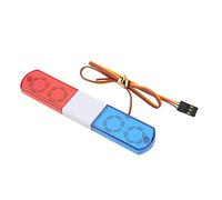 Sonew Luz de Policía LED RC Versátil con 4 Modos de Flash para Simulación | Luz Alarmante de LED para 1/8 1/10 Autos RC | Mejore la Experiencia de su Automóvil (Azul Rojo)