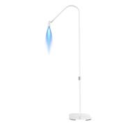 Sonew Luz LED UV para Pegamento de Extensión de Pestañas UV Fotopolimerizable, Luz LED de Ajuste de de 5 Brillos con Control de Pedal para Belleza (WHITE)
