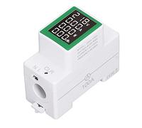 Sonew Medidor de EnergíA Digital Probador Monofásico Voltaje CA 50-300 V Corriente 0-100 A con Función de Memoria