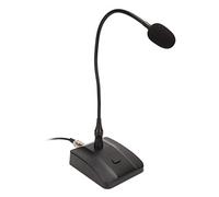 Sonew Micrófono Condensador de Cuello de Cisne Profesional con Manguera para Radiodifusión y Voz, Micrófono de Escritorio con Cable de 6,35 Mm