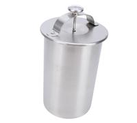 Sonew Olla de Prensa de Carne de Acero Inoxidable 304 con Herramienta de Prensa de Carne de Grado Comercial para Cocinar Uniformemente Tocino y en Conserva