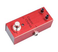 Sonew Pedal de Efecto de Guitarra Eléctrica Ajuste de Perilla de Metal Profesional Portátil para Rock Jazz y Metal Rojo (rojo)