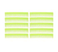 Sonew Peine de Dientes Anchos, Desenredante de Cabello con Dientes Redondos, Herramienta de Peinado Portátil con Paja de Trigo para Aseo de Viaje (GREEN)