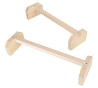 Sonew Penca de Pollo de Madera y Soporte de Entrenamiento de Pájaros Grandes con Poste Cuadrado Grueso para Gallinas Roosting - Juego de 2 Suministros para Mascotas de Madera