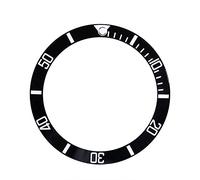 Sonew Piezas de Repuesto de 4 Colores Alta Dureza Nuevo Reloj de Cerámica Nuevo Reloj Liviano Reloj de Pulsera Bisel Insert Loop(Black)