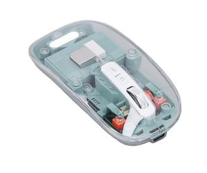 Sonew Rat n inal mbrico con Dise o Transparente 3 Modos sin Cable Desplazamiento de Metal dpi Ajustable silencioso y Recargable Verde Compatible con PC y Laptop