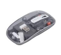 Sonew Rat n inal mbrico con Dise o Transparente y Carcasa Met Lica 3 Modos de conexi n dpi Ajustable silencioso y Recargable Compatible con PC y Ordenadores Port Tiles Verde Gray
