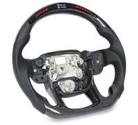 Sonew Reemplazo del Volante de Fibra de Carbono con Luces LED para Sport L494 2014-2022 con Pantalla de Datos en Tiempo Real
