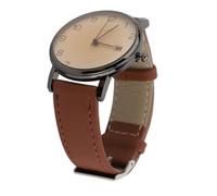 Sonew Reloj Anal gico para Hombre con Funci n de Fecha y Calendario Ultrafino y Elegante Mineral Resistente Correa de Piel Sint Tica Marr n Ideal para Uso Diario y como