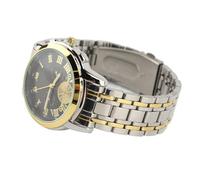 Sonew Reloj de Lujo para Hombre Reloj de Cuarzo Anal gico Luminoso de Acero Inoxidable con Indicador de Fecha N Meros Romanos y Correa Ajustable C Moda Oro Negro
