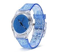 Sonew Reloj de Pulsera de Cuarzo para Mujer, Señoras y Adolescentes - Dial Redondo Brillante (Cielo Azul)