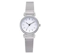 Sonew Reloj de Pulsera Elegante y Ligero para Mujer Dise o Redondo Informal con Esfera Blanca y Correa de Aleaci n Cuarzo Anal gico Preciso para Uso Diario y Moda Vers Til White