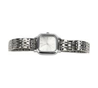 Sonew Reloj Delgado para Mujer Reloj de Pulsera Anal gico de Cuarzo con Esfera Cuadrada Reflectante y Correa de Acero Inoxidable Ideal como Elegante para Damas y J Venes Plata
