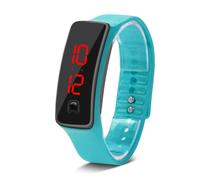 Sonew Relojes Deportivos Reloj de Pulsera led de Silicona Calendario de Tiempo Pulsera Pulsera Digital para Hombres de Las Mujeres Impermeable a Largo Tiempo de suspensión Ligero(Light Blue)