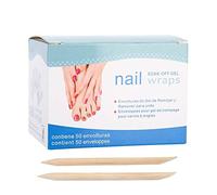 Sonew Removedor de Esmalte de Uñas, 50 Piezas de Remojo de Uñas Envolturas de Uñas con Almohadillas de Esmalte de Uñas Envolturas de Papel de Aluminio Gel de Algodón Almohadillas de