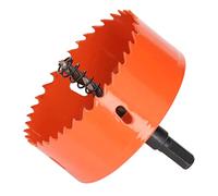 Sonew Sierra Perforadora Bimetálica HSS con Eje Resistente para Corte de Metal de Madera y PVC - 3 15/16 pulg. (3-9/16"(90 mm))