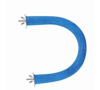 Sonew Soporte de Madera Rugosa para Loros, Juguete para Pájaros para el Cuidado del Pico y Las Uñas, Diseño Seguro y Azul (Blue)