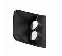 Sonew Soporte de Montaje de Medidor de Coche de Doble Orificio, Vaina de Calibre de Fibra de Carbono de 2 Pulgadas, Accesorio Universal para Automóvil (Black)