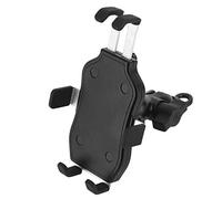 Sonew Soporte Universal de Teléfono para Motocicleta, Soporte de Montaje, Clamp/Holder de Aleación de Aluminio, Rotación de 360 Grados con Alfombrilla de Silicona Antideslizante