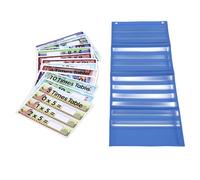 Sonew Tabla de Multiplicación de Borrado en Seco Tabla de Tiempos de Ayuda para la Enseñanza de Matemáticas para Niños de 12 X 12 Pulgadas con Colores Vibrantes para el Aprendizaje