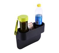 Sonew 【título】 Portavasos para Asiento de Automóvil, Lata de Bebidas, Botella, Soporte para Montaje en Alimentos, Estante de Almacenamiento 3 en 1, Negro, Fácil Instalación, ABS de