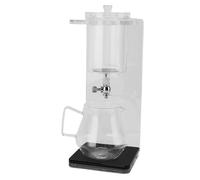 Sonew Torre de Goteo de té Frío - Tetera de Vidrio de Borosilicato de Goteo Frío para té Floral y Verde - - de Vertical de 14,2 Pulgadas con Placa de Acero Inoxidable
