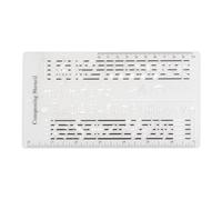 Song Writer's Composing Template - Music Notes Template | Staff Symbols Stencil Ruler Accessories For Drawing, Composition, Songwriting, Creativity