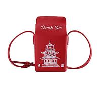 Songelt Bolso bandolera con estampado de torre china para mujer, diseño de dibujos animados, R, One Size