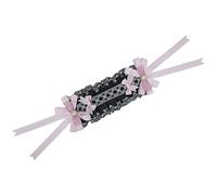 Songelt Delicada diadema elegante con forma de cordones plisados para el pelo, diadema para fiesta, cosplay, accesorios para mujer, diadema de sirvienta, multicolor, plisada, de encaje, para mujer