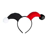 Songelt Diadema de Halloween con forma de cuerno de payaso a juego con forma de cuerno de payaso de película, aro gótico para cosplay, disfraz de cosplay para mujeres, para niñas, fiesta de circo rave