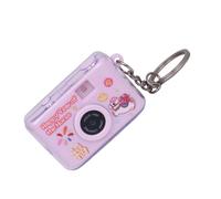 Songelt Llavero resistente con luz LED con botón de presión, función de sonido, soporte en forma de cámara para llevar a diario, soporte portátil para cámara UV, a, Talla única