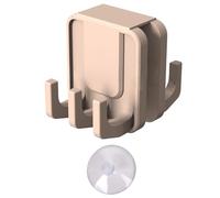 Songelt Percha para albornoz de baño, gancho para puerta de ducha, gancho de silicona de doble cara para toalla sobre puerta de cristal, toallero de ducha duradero con ventosa