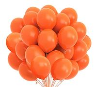 Songjum 50 Piezas Globos Naranjas Globos Naranja de 12 Pulgadas Decoración de Globos Naranjas para Cumpleaños Bodas Matrimonio Bautizo Graduación Fiestas Infantiles